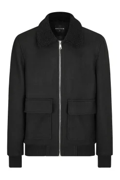 Veste bombers avec col moumoute