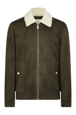 Veste bombers avec col moumoute