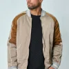 Veste bombers bicolore