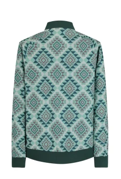 Veste bombers fine à motifs géometriques