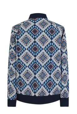 Veste bombers fine à motifs géometriques
