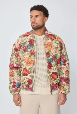 Veste bombers fleurie