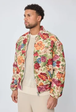 Veste bombers fleurie