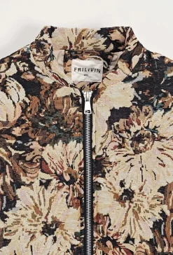 Veste bombers fleurie