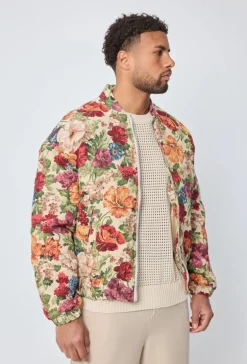 Veste bombers fleurie