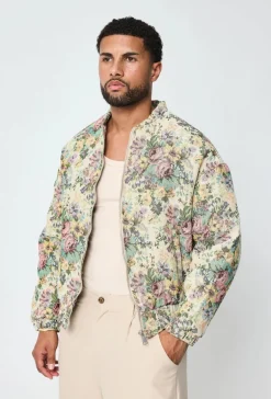 Veste bombers fleurie
