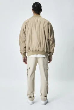 Veste bombers rembourée à col revers