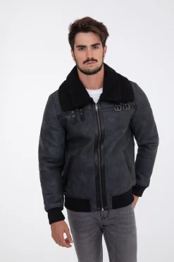 Veste col mouton
