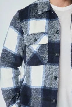 Veste confortable avec motif à carreaux
