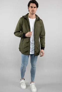 Veste coupe vent longue coupe oversize