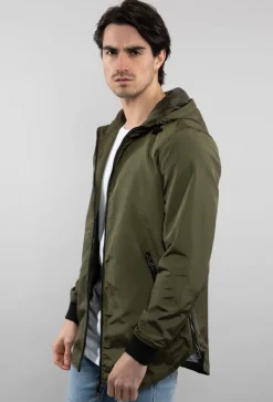 Veste coupe vent longue coupe oversize