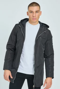 Veste coupe-vent doublée à capuche imperméable