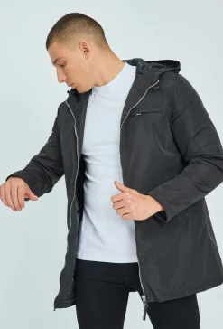 Veste coupe-vent doublée à capuche imperméable
