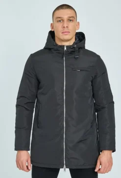 Veste coupe-vent doublée à capuche imperméable