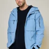 Veste courte à capuche réglable avec ficelle