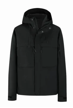 Veste courte à capuche réglable avec ficelle