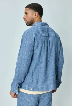 Veste effet jean troué