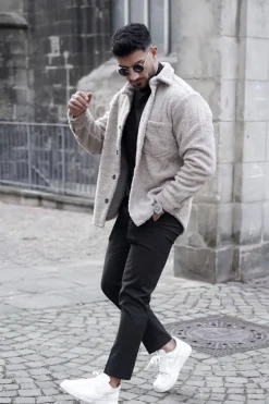 Veste effet peau de mouton