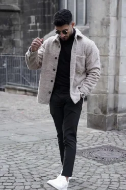 Veste effet peau de mouton