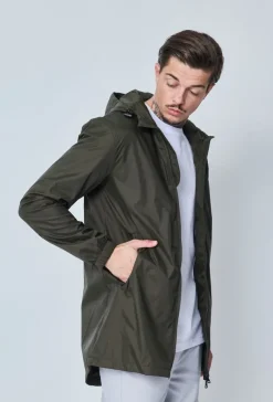 Veste imperméable à capuche