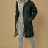 Veste imperméable longue