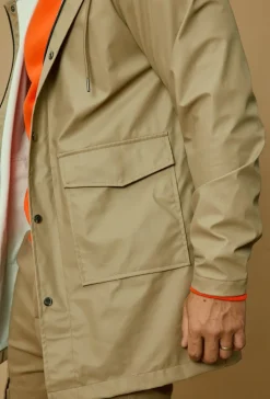 Veste imperméable milongue à capuche
