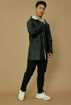 Veste imperméable milongue à capuche