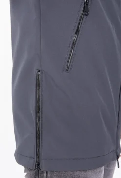 Veste longue zippée avec capuche