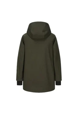 Veste longue zippée avec capuche