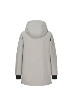 Veste longue zippée avec capuche