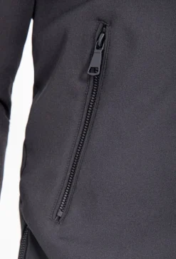 Veste longue zippée avec capuche