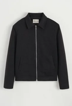 Veste mi- saisons zippé col chemise