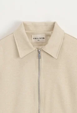 Veste mi- saisons zippé col chemise