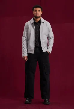 Veste mi- saisons zippé col chemise
