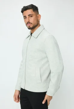 Veste mi-saison zippé col chemise