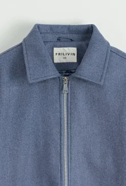 Veste mi-saison zippé col chemise