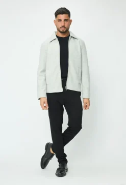 Veste mi-saison zippé col chemise