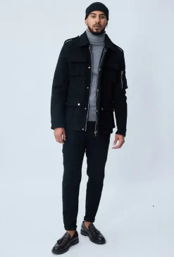 Veste officier à poches multiples