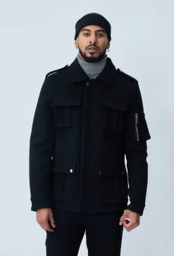 Veste officier à poches multiples