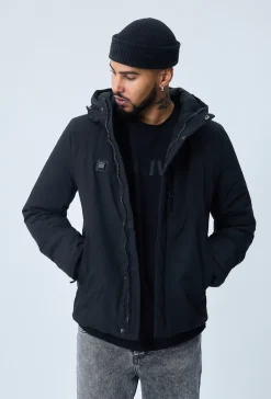 Veste parka courte chauffante