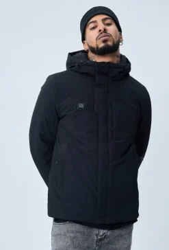 Veste parka courte chauffante