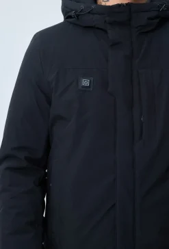 Veste parka courte chauffante