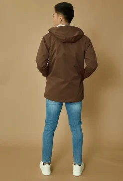 Veste parka milongue à capuche moumoutée
