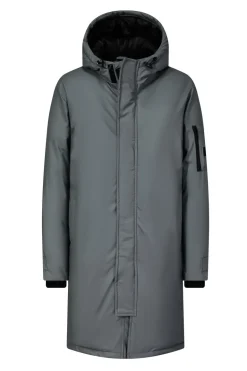 Veste parka milongue à capuche