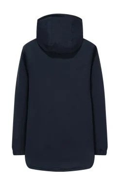 Veste parka milongue à capuche moumoutée