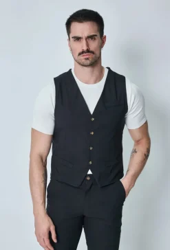 Veste sans manche col en v