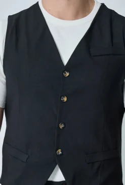 Veste sans manche col en v