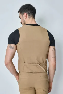 Veste sans manche col en v