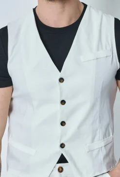 Veste sans manche col en v