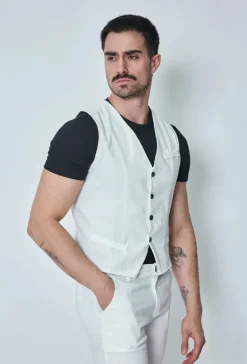 Veste sans manche col en v